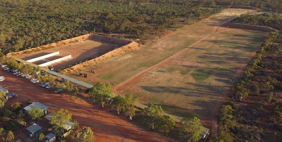 Aerial view of the SSAA Mildura Range at Cardross